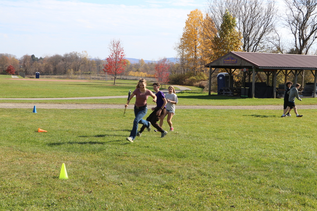 Students play capture the flag