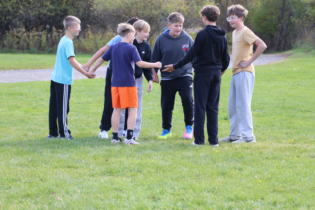 Students play capture the flag