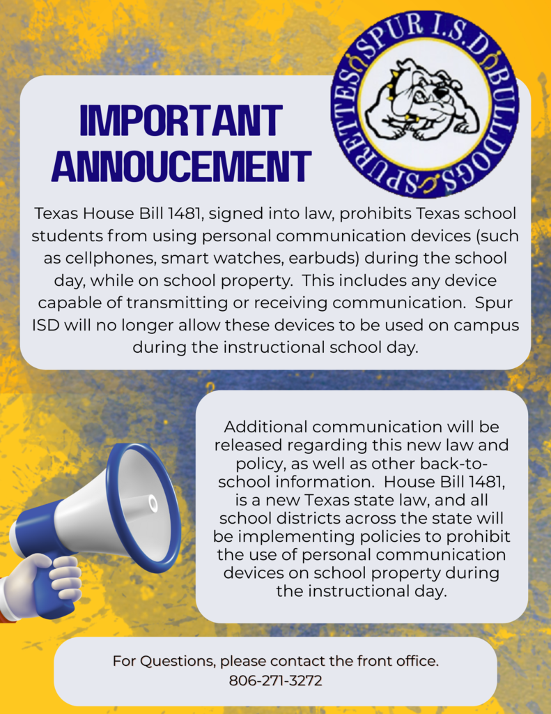Please take note of this update for the 2025-2026 school year.