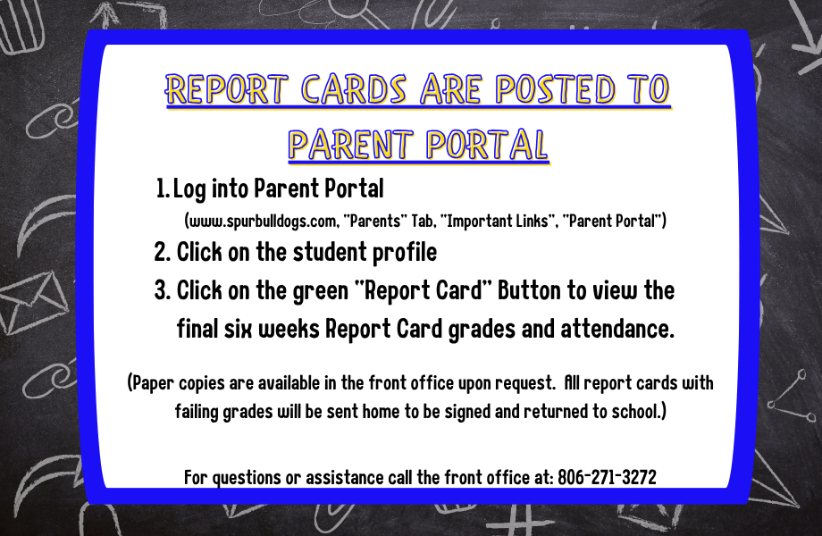 report cards are posted to parent portal