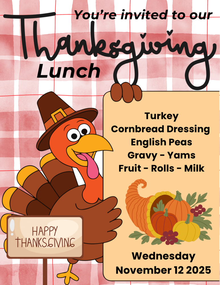 thanksgiving meal notification