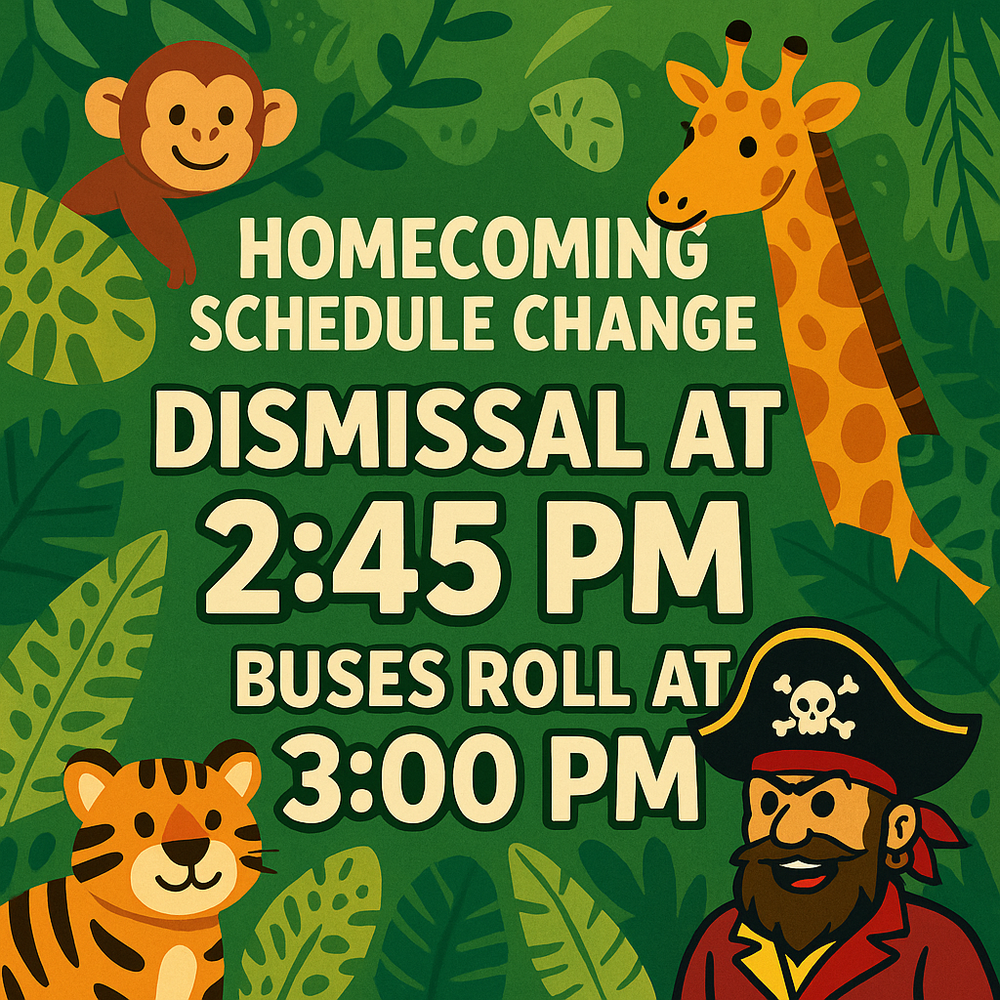 Schedule Change for Homecoming Parade