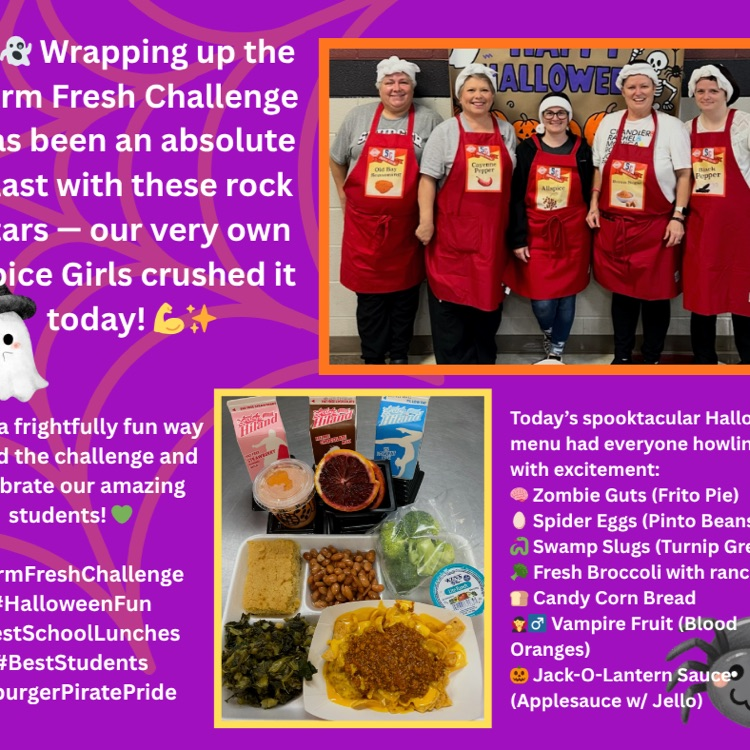 Halloween farm fresh menu