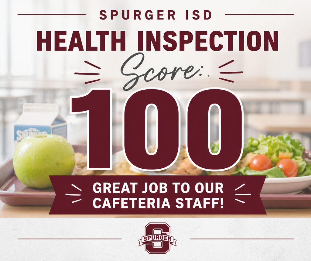 Great job Cafeteria getting a 100 on health score