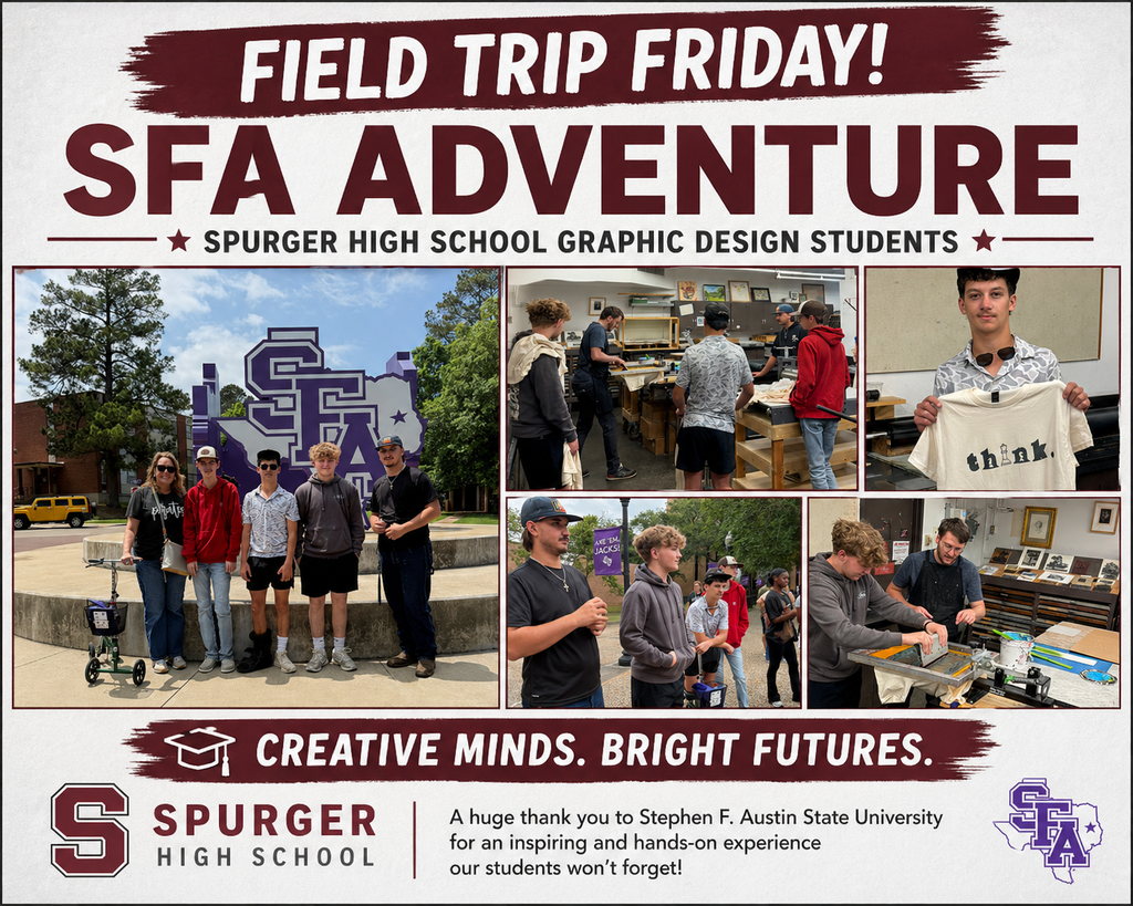 Graphic design field trip SFA adventure with picture collage