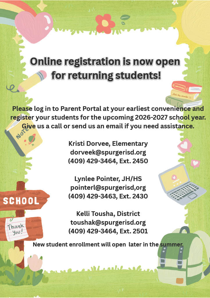 Online registration is open for returning students