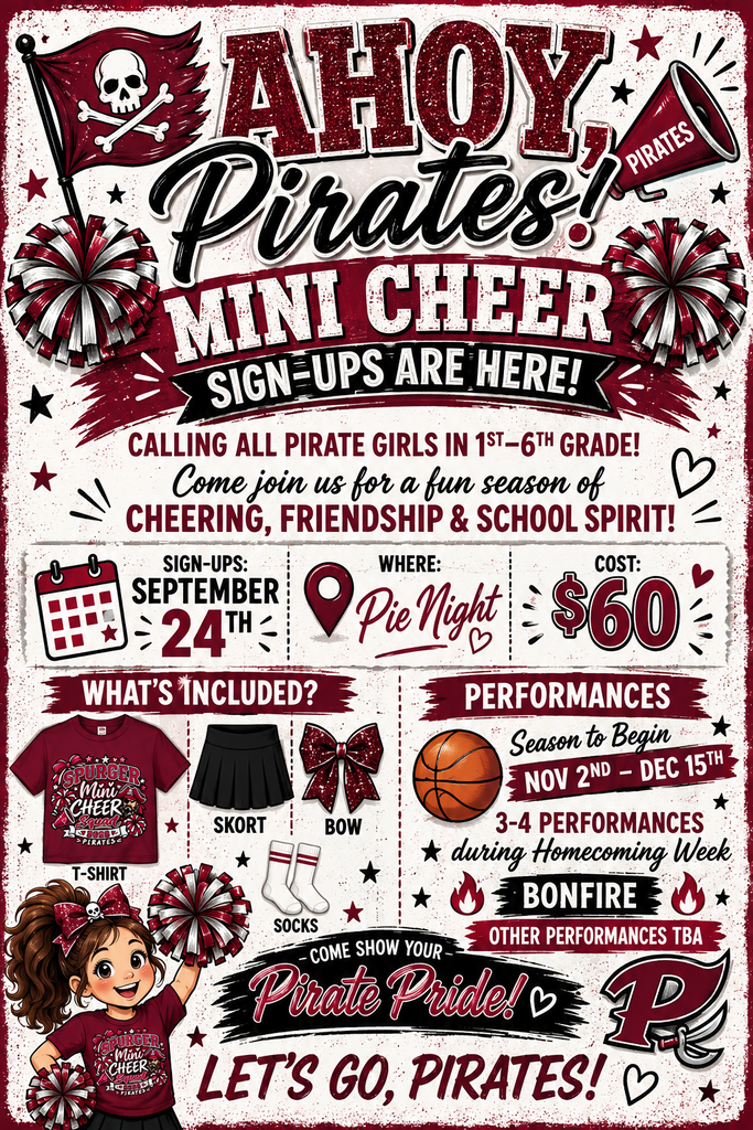 mini cheer flyer