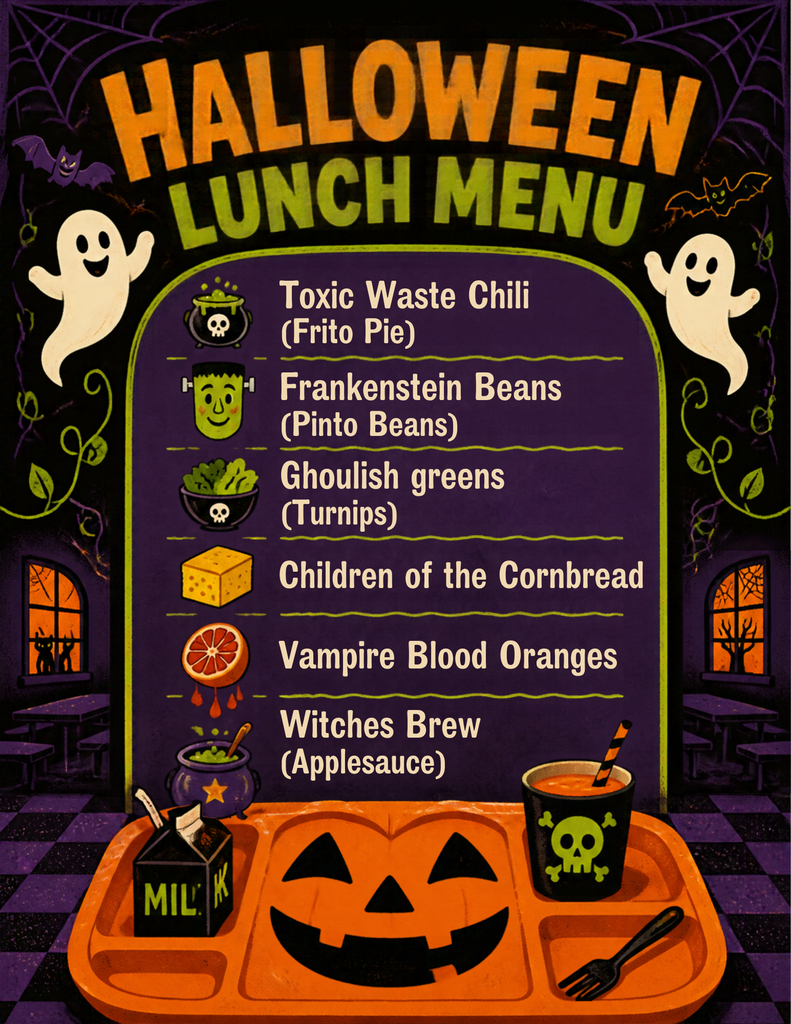 halloween menu