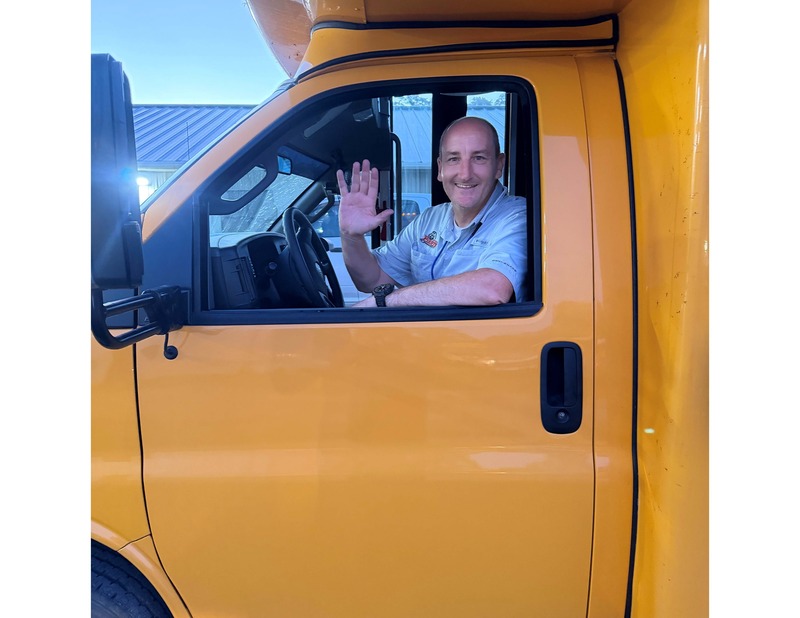superintendent drives the bus route