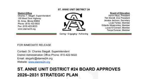 Strategic Plan News Release