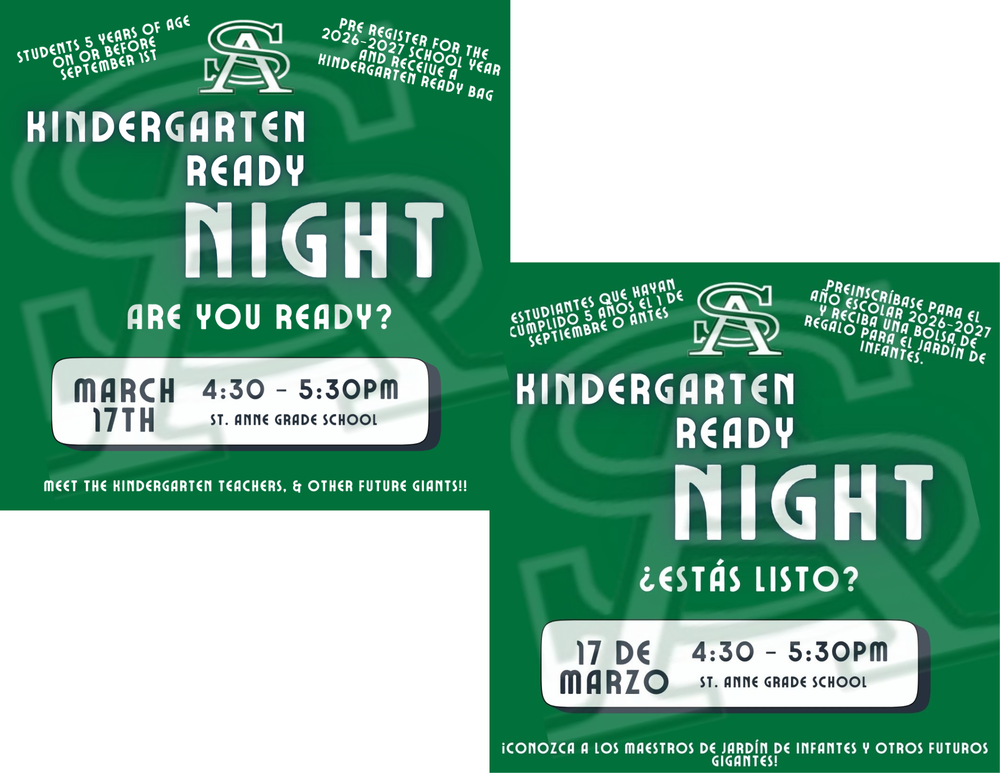 Kindergarten Ready Night