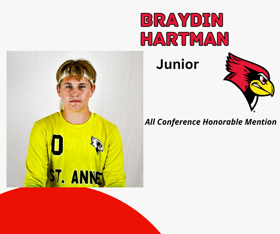 Individual Soccer Award Winner- Braydin Hartman