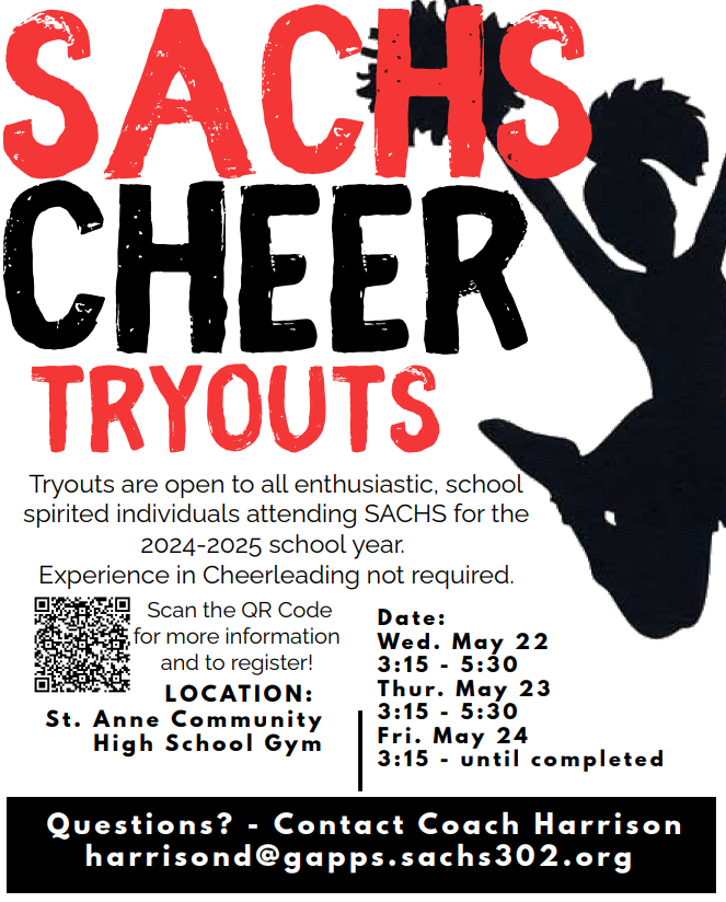 SACHS 24 cheer tryouts