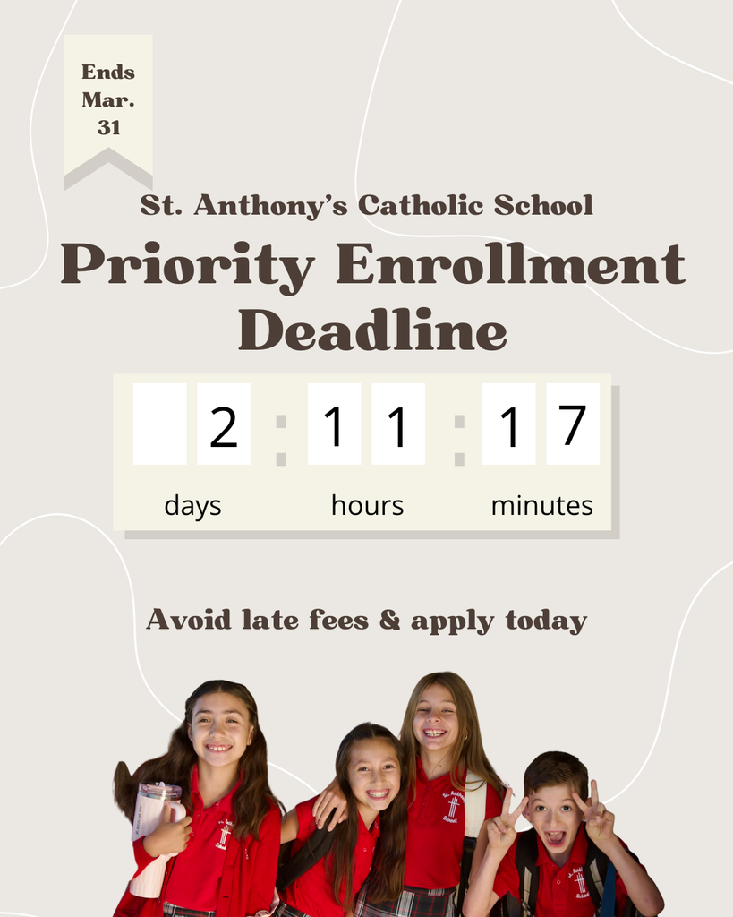 Priority enrollment ending soon