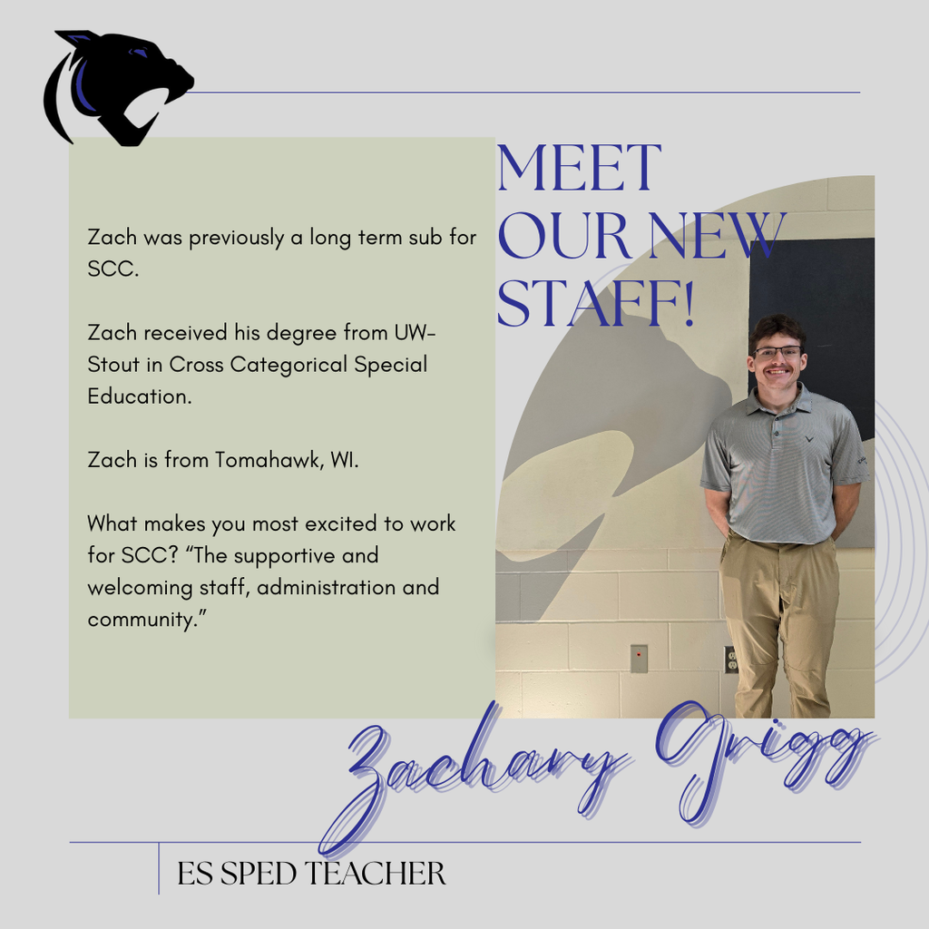 SCC welcomes Zachary Grigg!