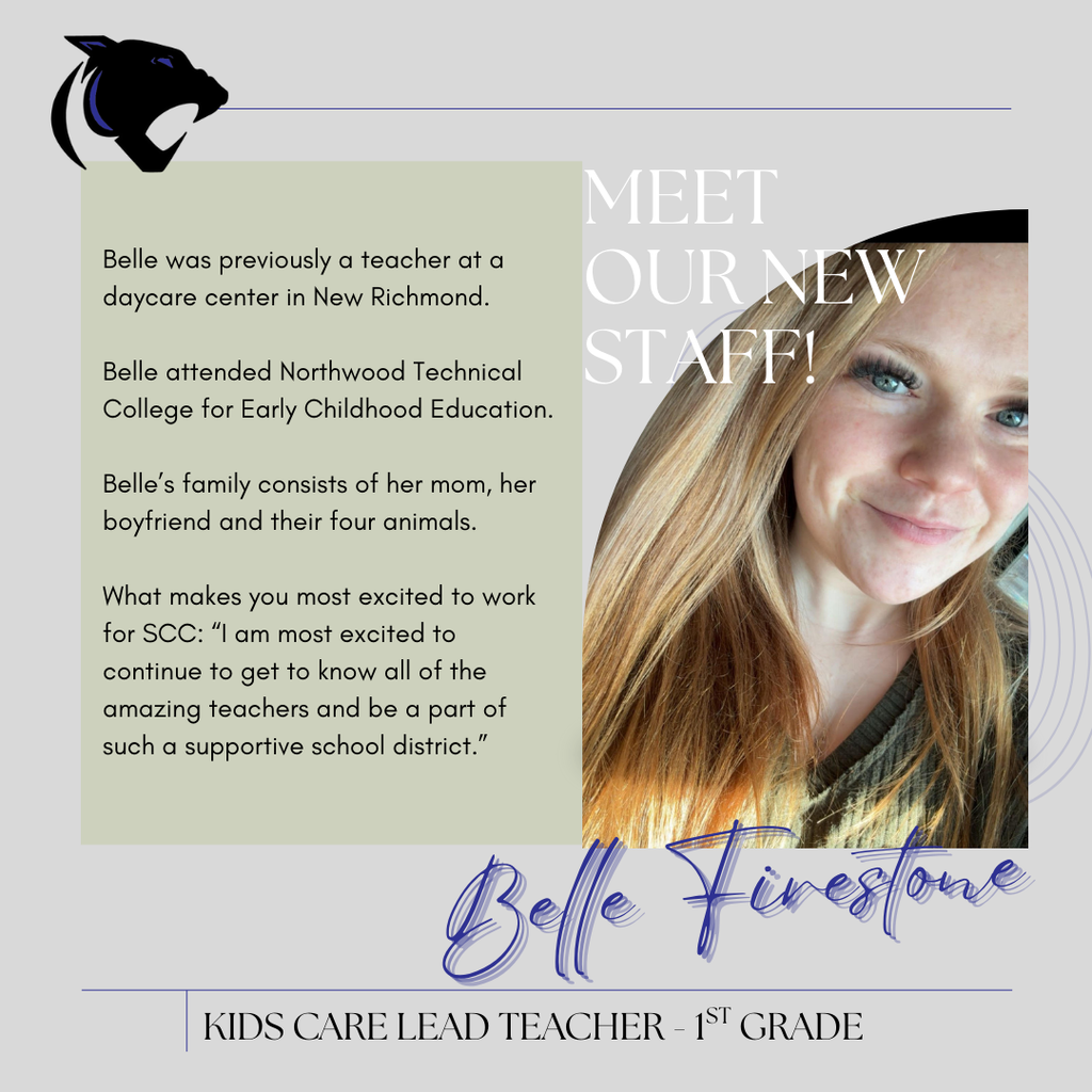 SCC Welcomes Belle Firestone!