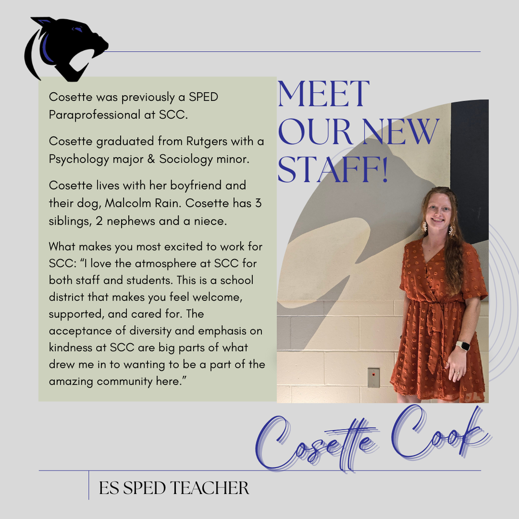 SCC welcomes Cosette Cook!