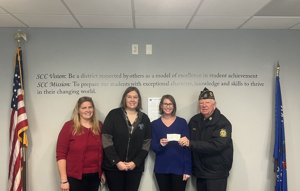 SCC Food for Kids Backpack Program received donation from the Hammond American Legion Post 432