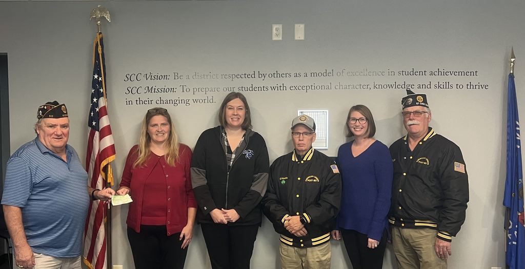 SCC Food for Kids Backpack Program receives donation from the St. Croix County American Legion's Children & Youth Division