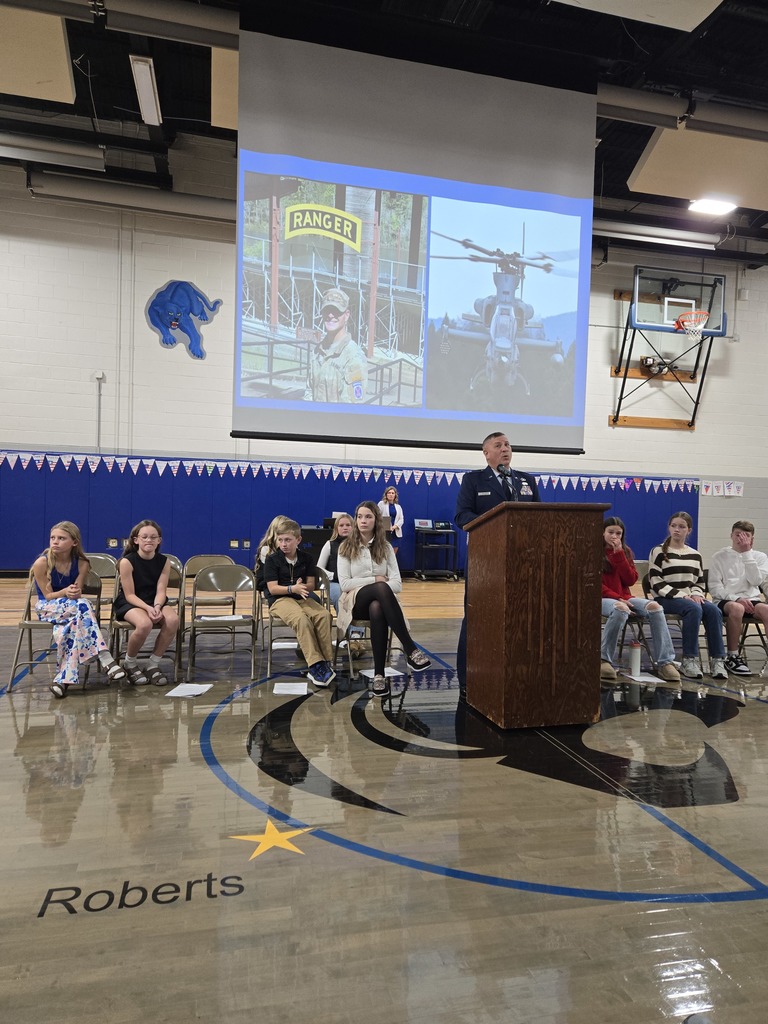 2025 Veterans Day program at the middle school