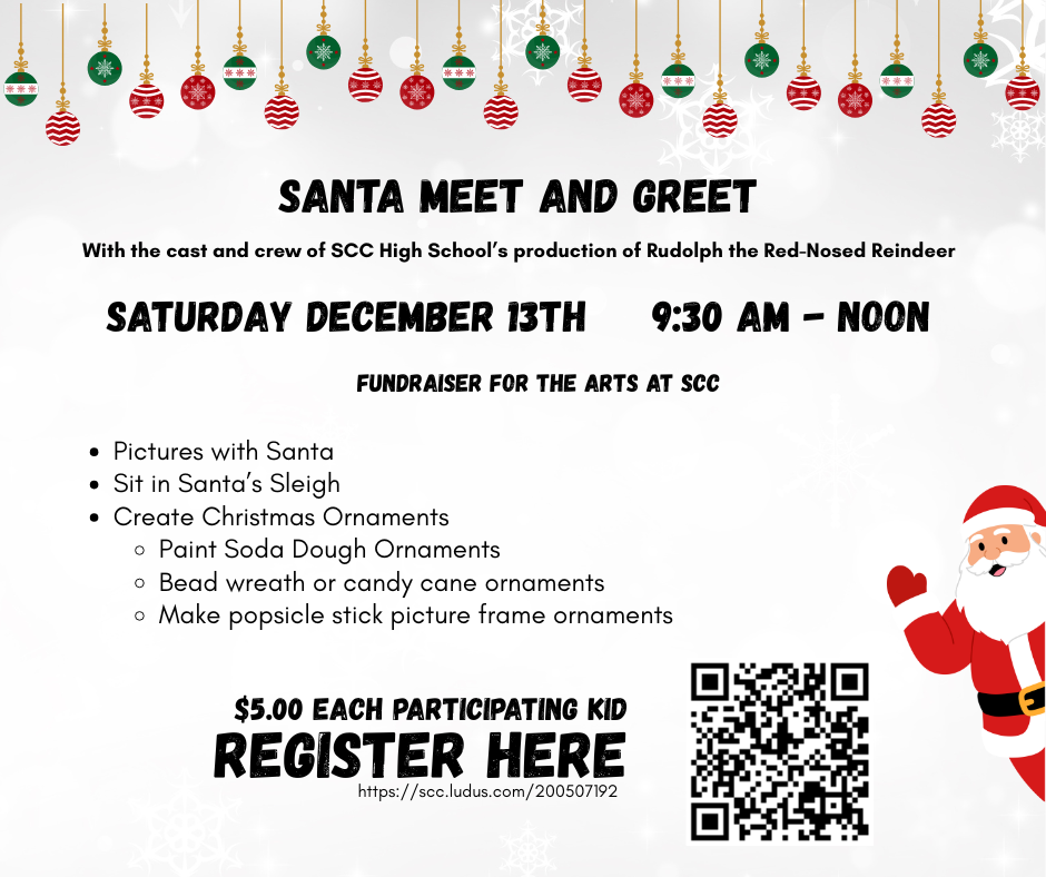 Santa Meet & Greet - December 13th, 9:30 a.m.-noon