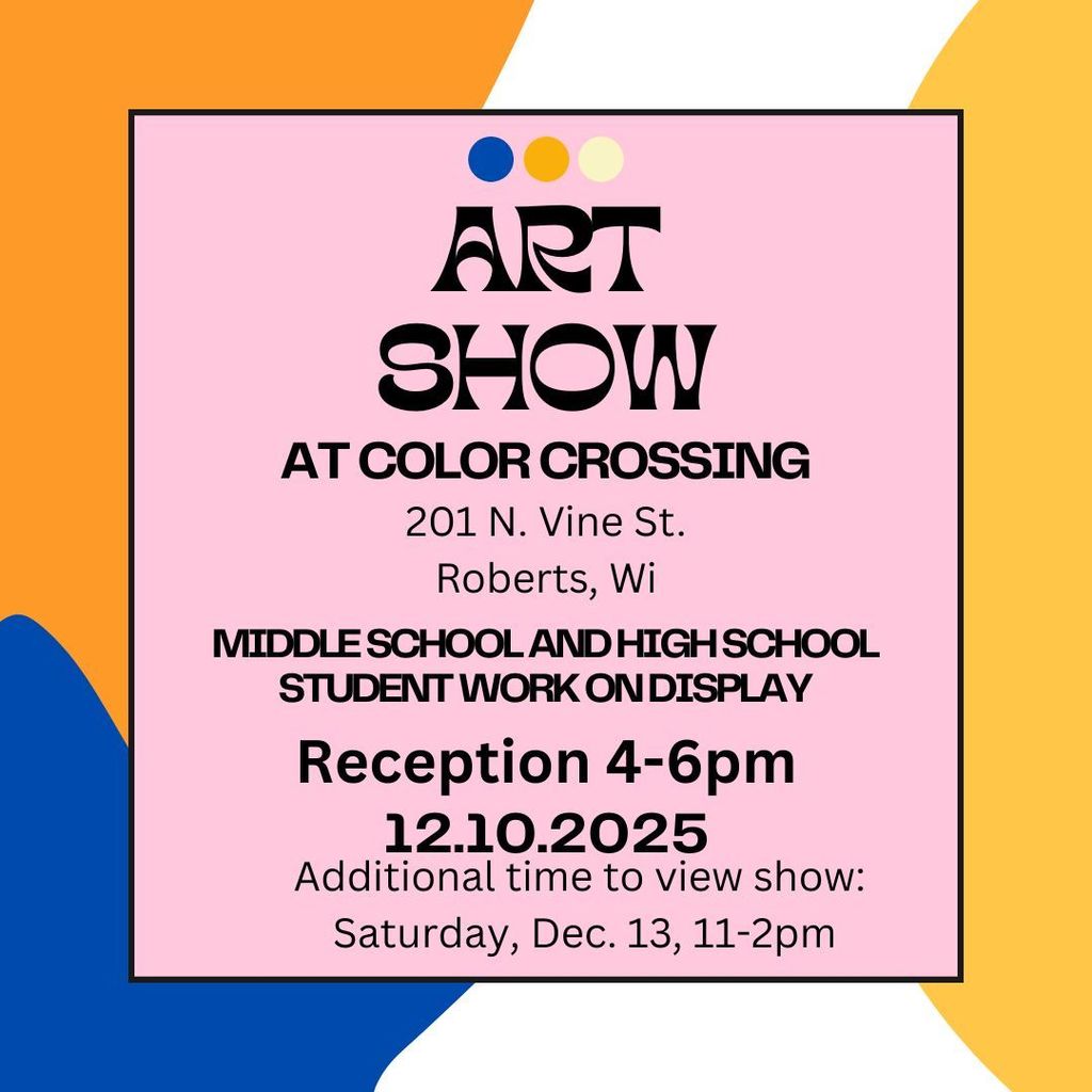 Color Crossing Art Show for MS and HS students