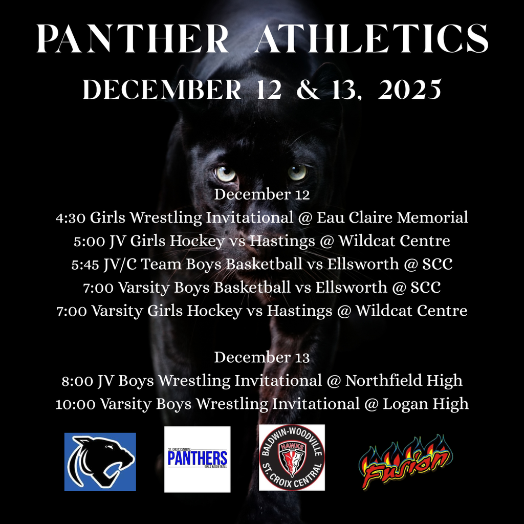 Athletics on December 12th & 13th