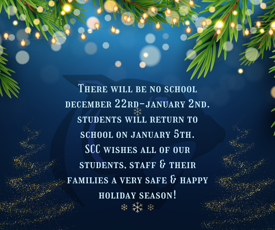No School - December 22nd-January 2nd