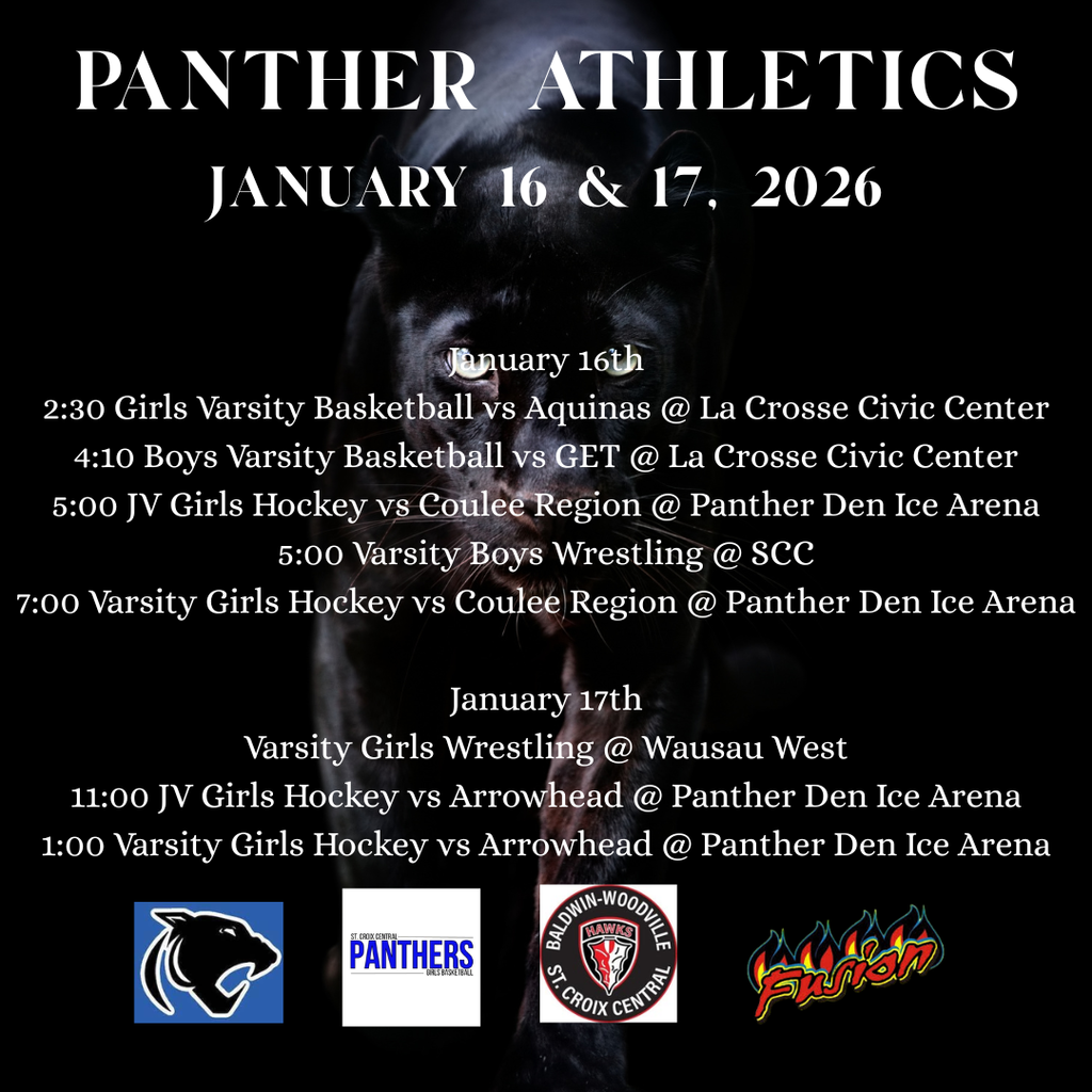 Athletics on January 16th & 17th