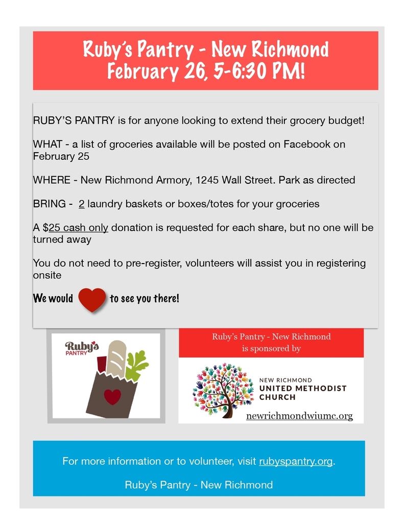 Ruby's Pantry - New Richmond distribution on February 26th