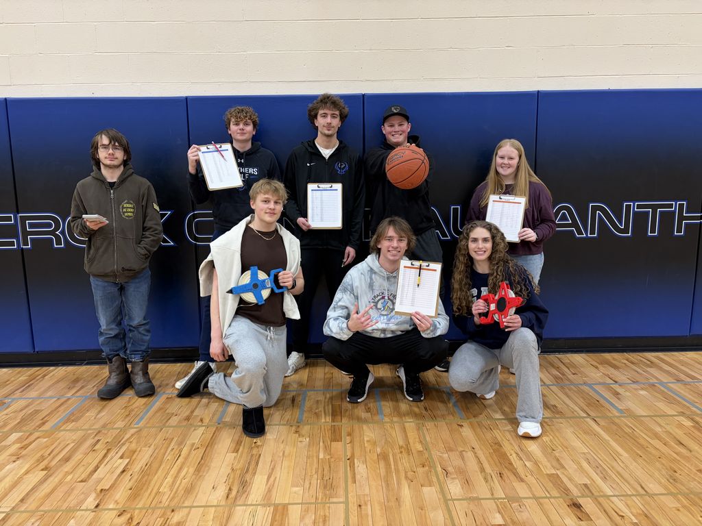 SCC High School's Elementary Statistics class practiced real-life math calculating statistics on their peers.