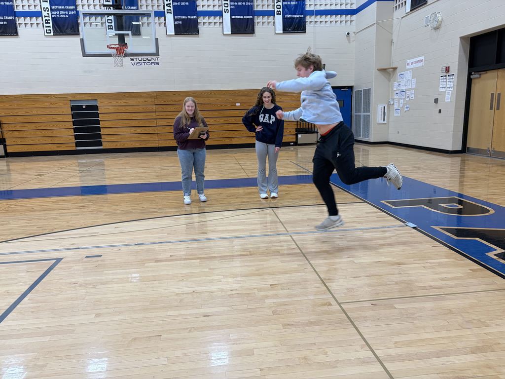 SCC High School's Elementary Statistics class practiced real-life math calculating statistics on their peers.