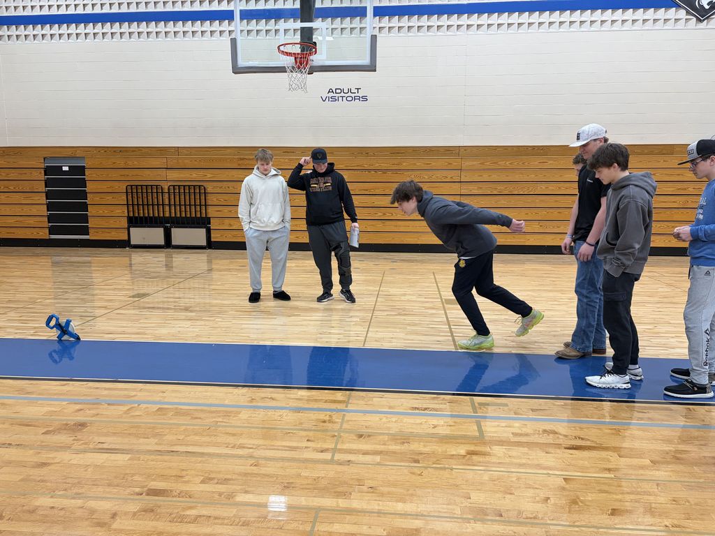 SCC High School's Elementary Statistics class practiced real-life math calculating statistics on their peers.