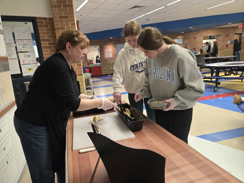 Middle school students tasting Apple Pears