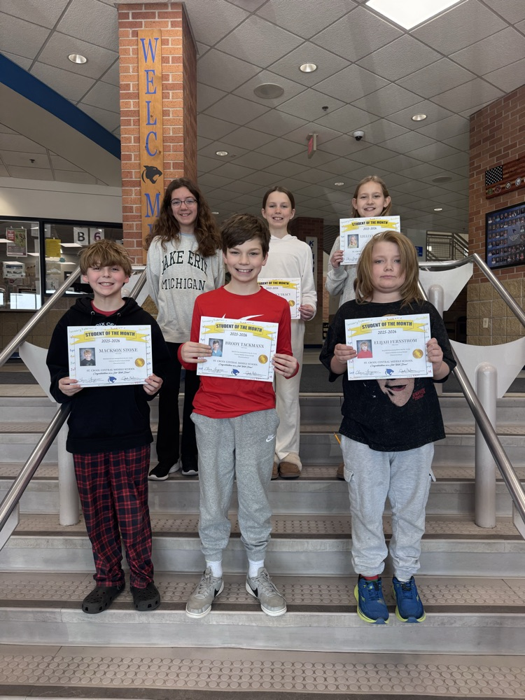 5th Grade Students of the Month