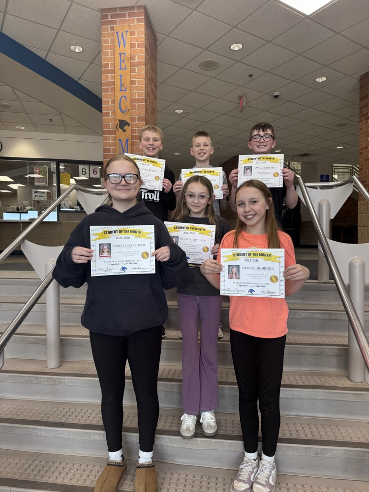 6th Grade Students of the Month