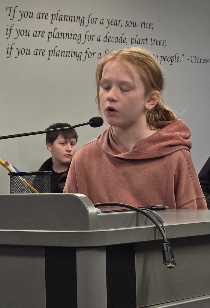 Battle of the Books presentation at SCC School Board Meeting