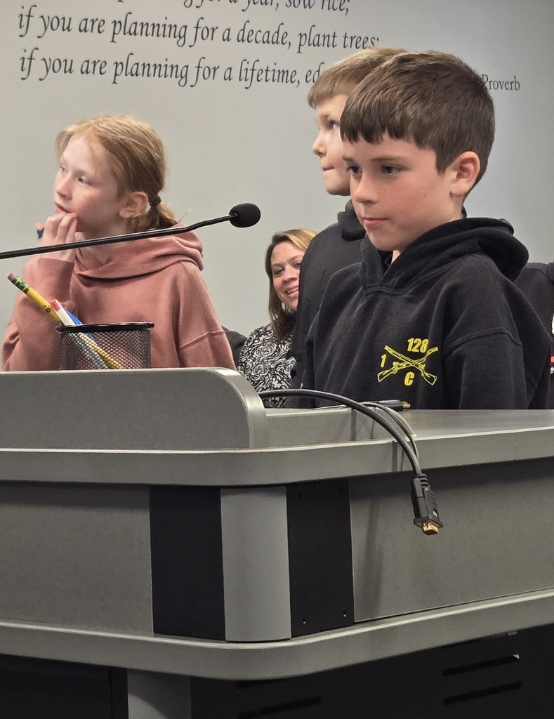 Battle of the Books presentation at SCC School Board Meeting