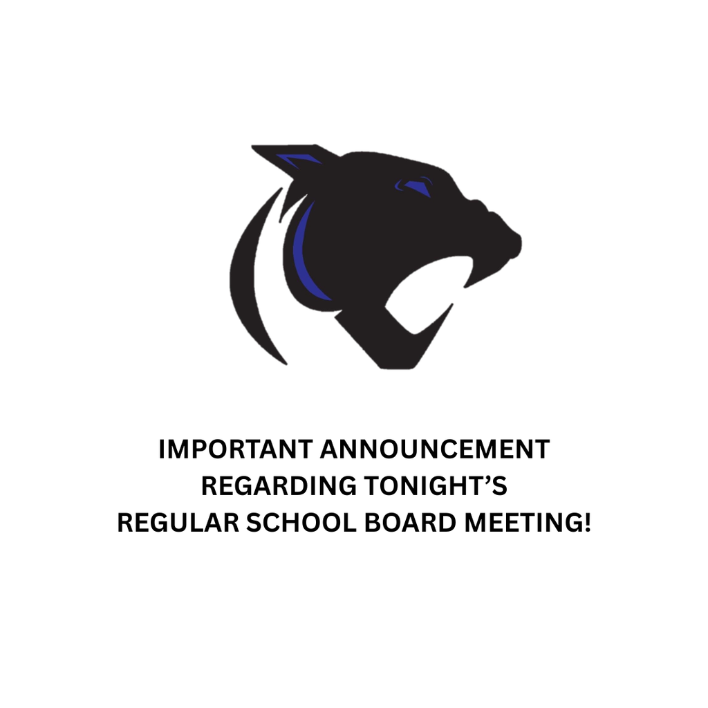 The April 13th school board meeting will be postponed to April 20th due to the possibility of severe weather.