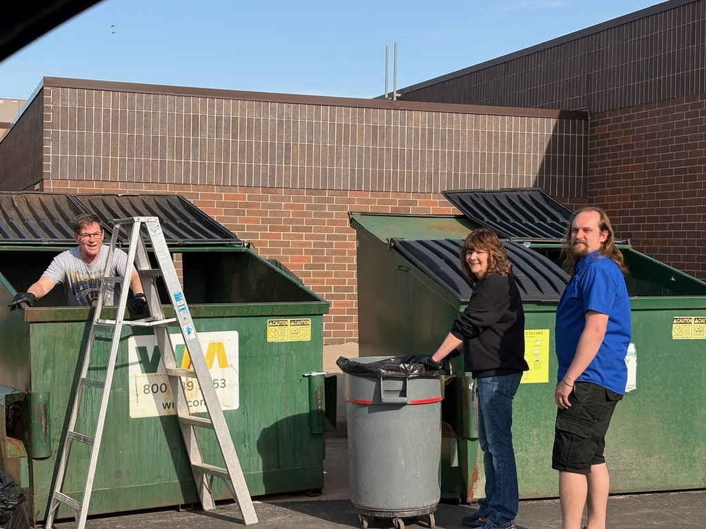 SCC staff search for a student's missing glasses in the dumpster