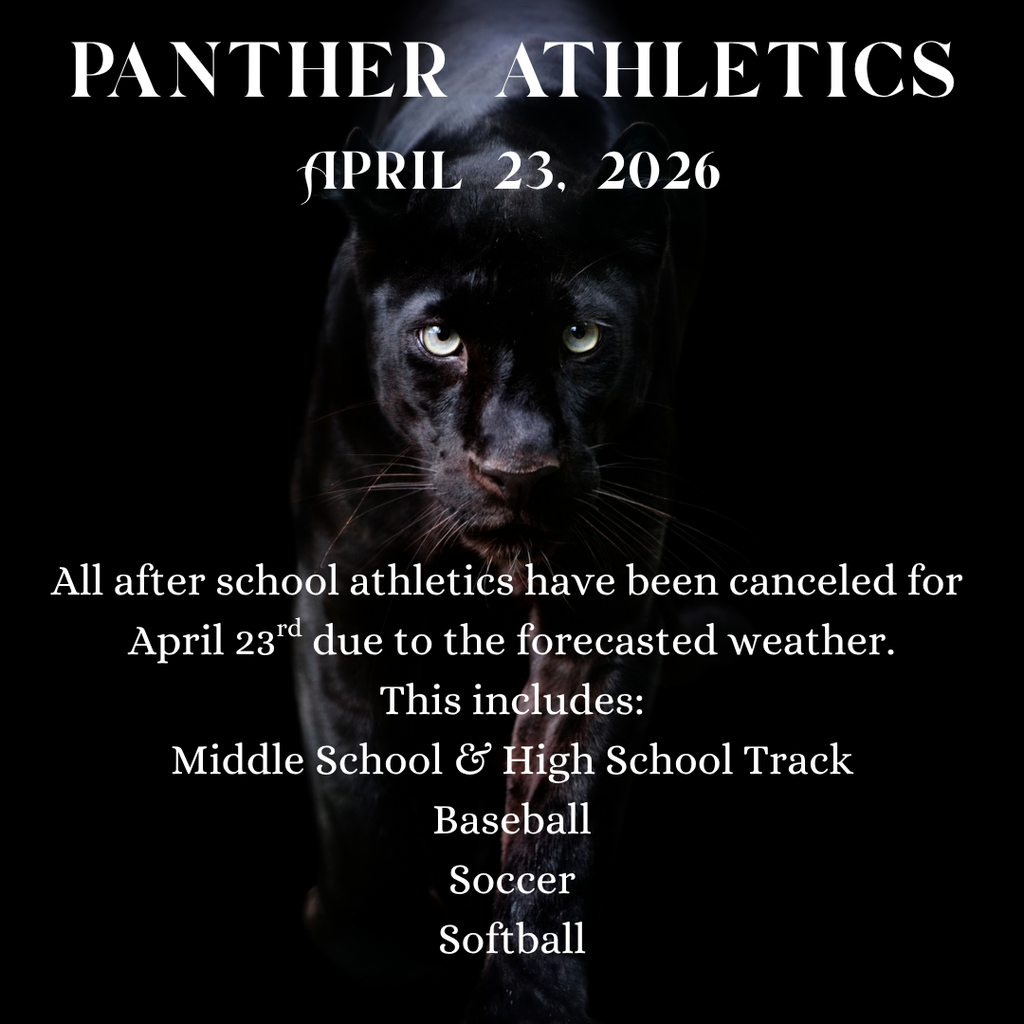 Athletics on April 23rd have been canceled due to weather