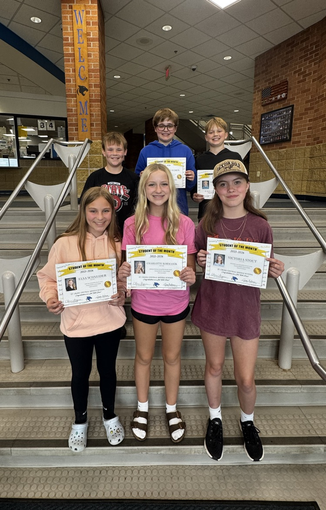 6th Grade Students of the Month!