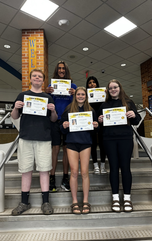 8th Grade Students of the Month!