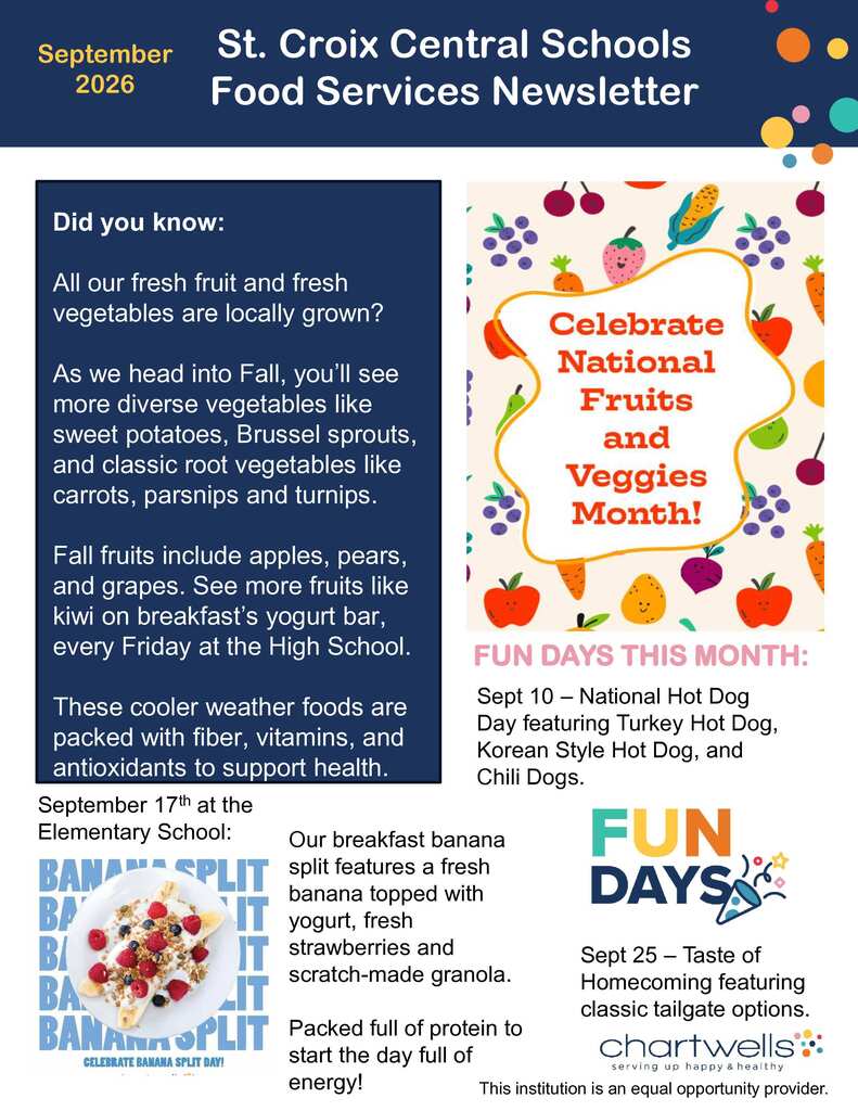 September School Nutrition News