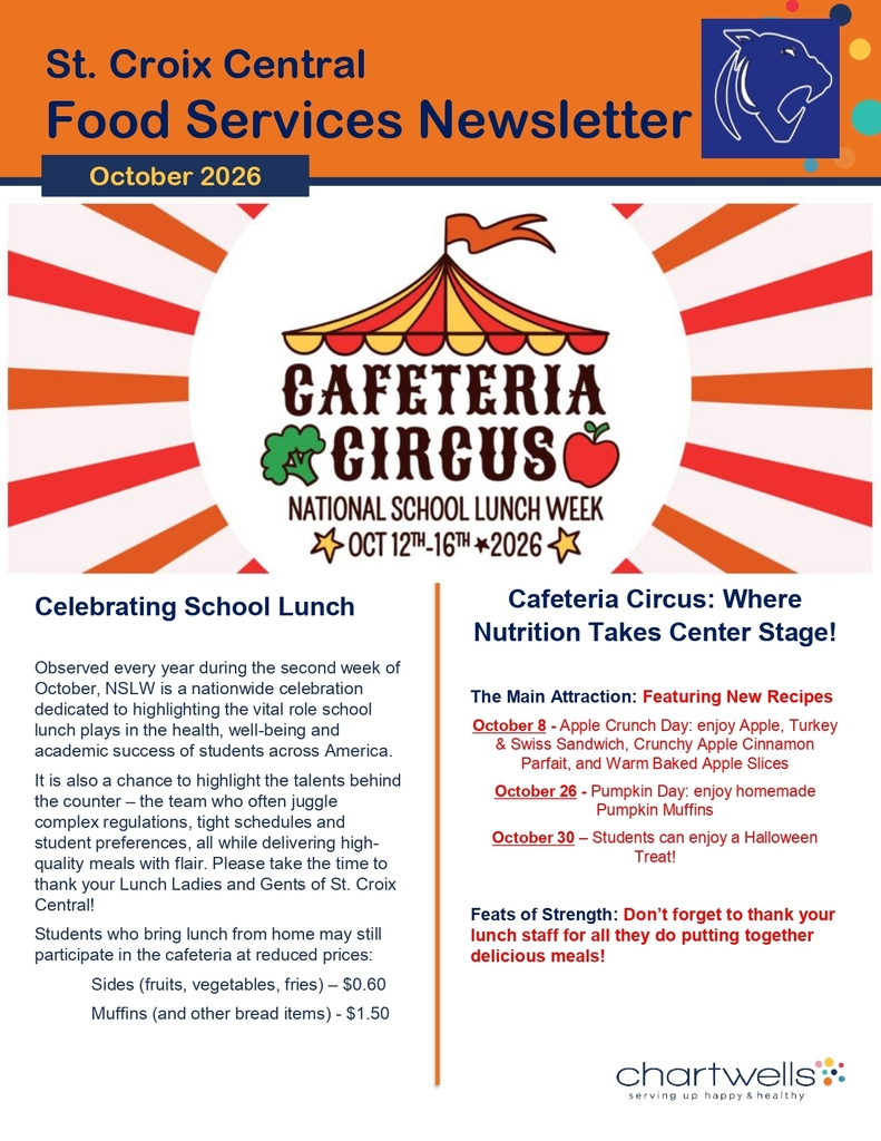 October Food Services Newsletter