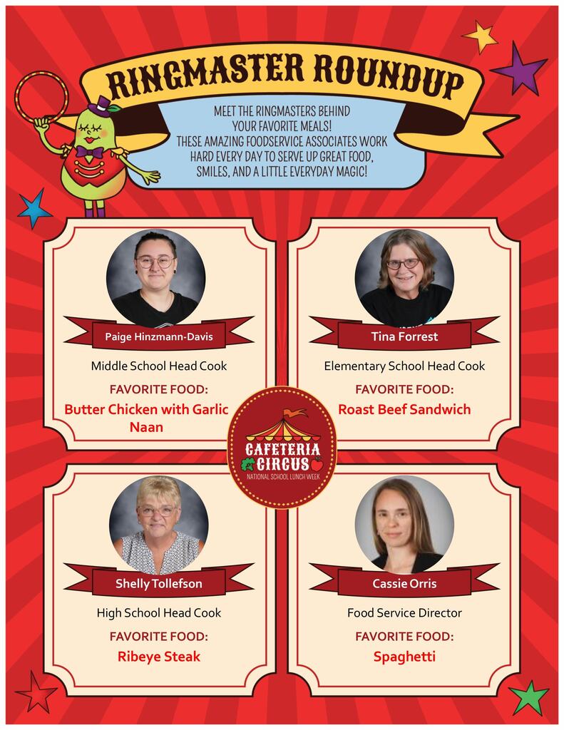 National School Lunch Week - Head Cooks