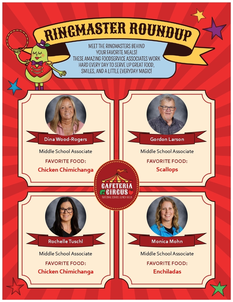 National School Lunch Week - Middle School
