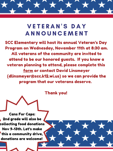 Veterans day signup