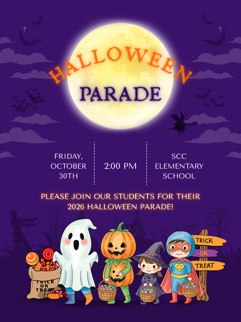 SCC Elementary Halloween Parade - October 30, 2026 at 2:00 p.m.