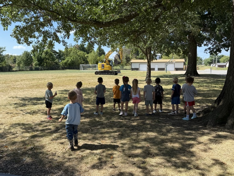 They loved watching exvavator get picked up!
